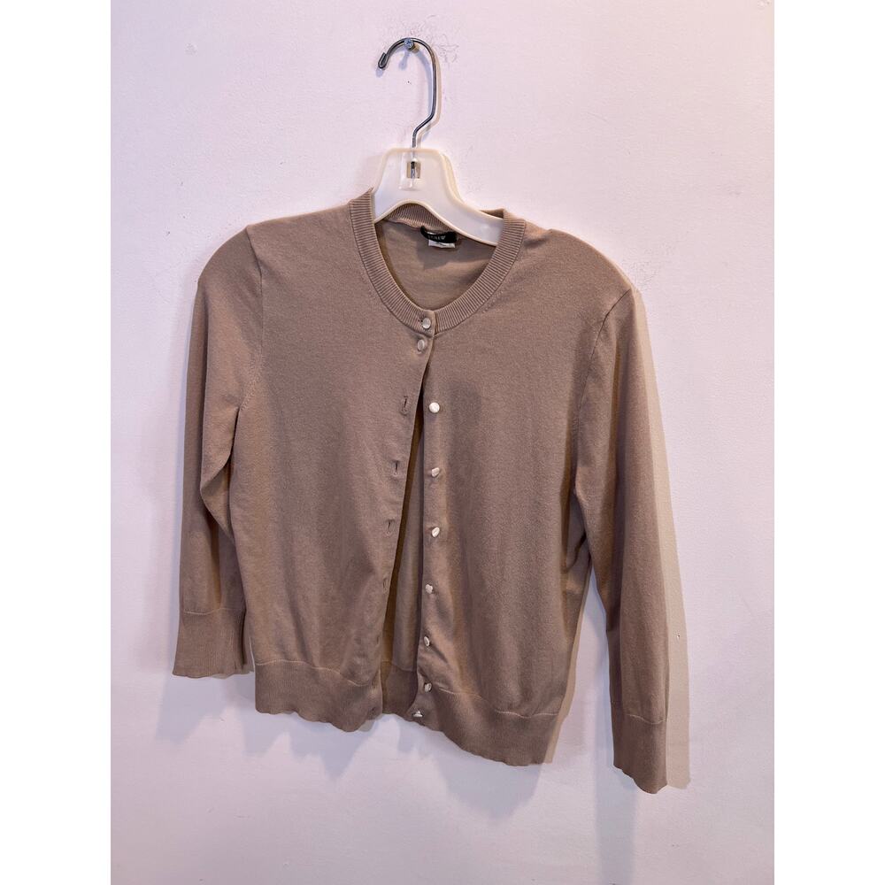 Women's Tan Cardigan – J crew – size small